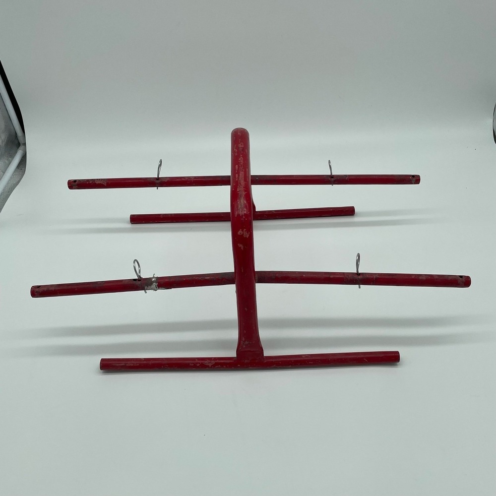 Brokaw Red Metal Wire Spool Dispenser Rack Portable Electrical Cable Caddy